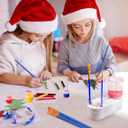 Pink Paint Brush Cleaner with 20 Painting Brushes, 2 Mini Canvas, 1 Mini Easel Stand, No Assembly Required Paintbrush Rinser