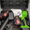 Brushless Leaf Blower Cordless, 980,000RPM, with 2 Batteries and Charger, Adjustable Speed, Lightweight, Handheld Electric Turbo Jet Blower Portable for Patio Cleaning, Lawn Care, Yard, Leaves, Dust