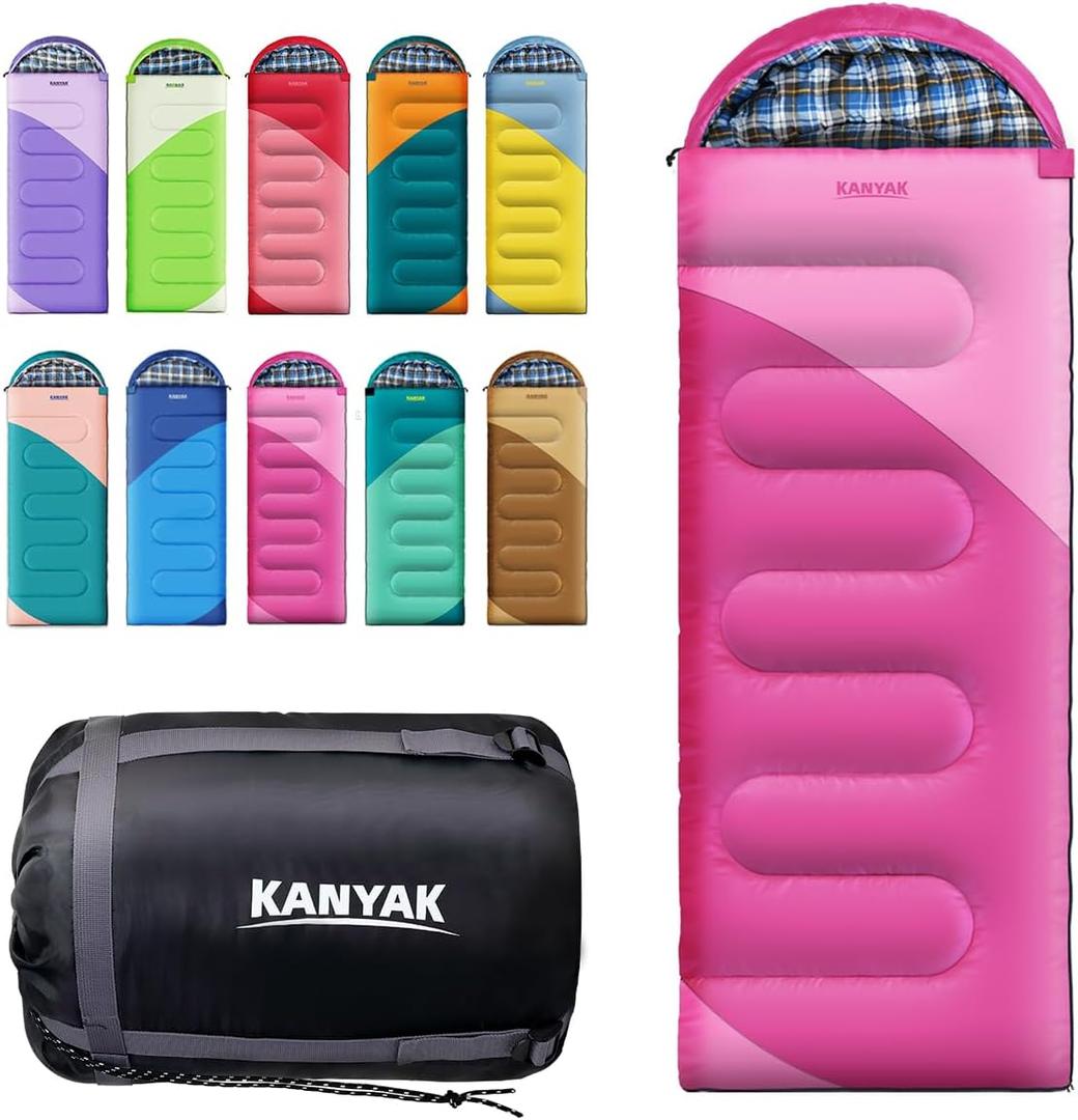 Camping Sleeping Bag, 32 Sleeping Bags for Adults Kids Teens Cold Weather Warm Sleeping Bag Winter for 3-4 Season Camping, Camping Gear Equipment, Traveling, and Outdoors