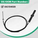 Raodelupe SSC13420 20Ft Rack Steering Cable Fit for SH5210P SH5230P System | For Helm and Bezel Kits SB39526P and SB39544P (NFB) For Back Mount Steering System SS14120 SS15120