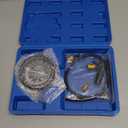 Fuel Pump and Vacuum Tester Gauge | Vacuum and Fuel Pump Tester Gauge Kit Carburetor Pressure Fuel Pressure Tester Kit Automotive Vacuum Gauge (Blue)