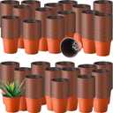 Hushee 1500 Pcs 4/5/6 Inch Plastic Plants Nursery Pots Bulk Seed Starting Pots with Drainage Holes Flower Planting Container Indoor Outdoor for Succulent Transplanting Supply (Classic)