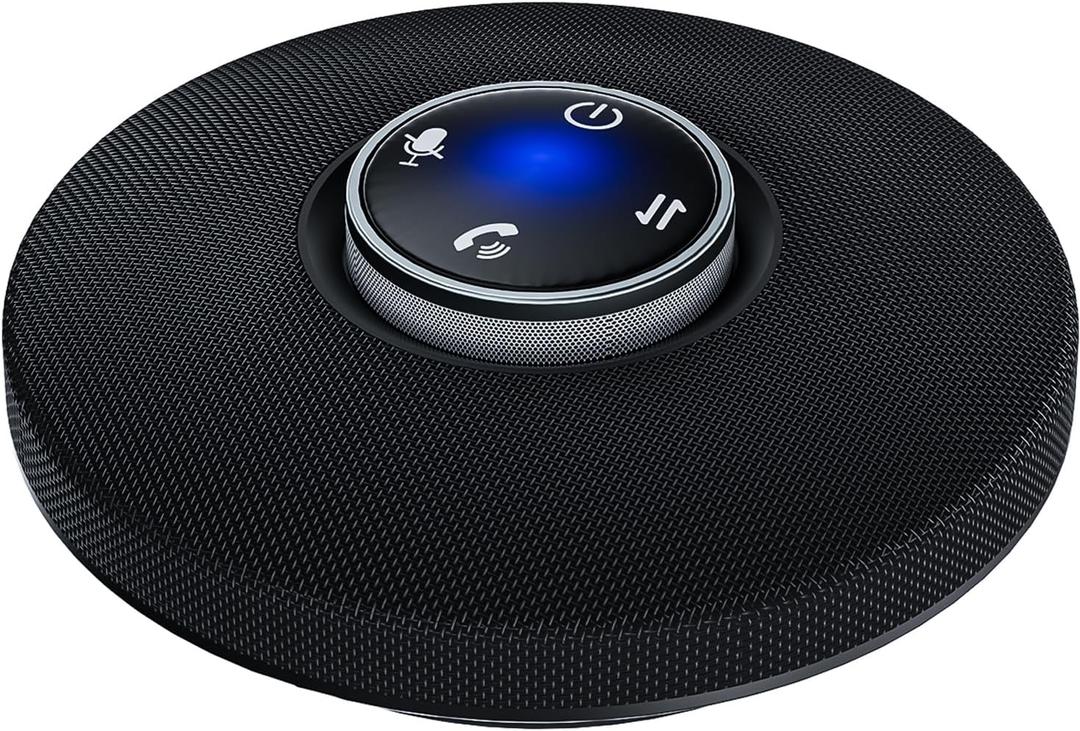 ConfCall MS13B Corded USB Speakerphone, Triple Array Mics with Noise Reduction, Enhanced Voice Pickup, Full-Duplex for Zoom, Teams, Skype