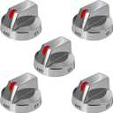 DG64-00473A Thickened Burner Control Knob Replacement - Selective Fit Compatible with Samsung Gas Range/Stove & Oven Models: NX58H5600SS, NX58F5700WS, NX58H5650WS, NX58J7750SS, NX58M6850SS (5)