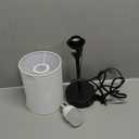 Small Bedside Table lamp for Bedroom - 3 Color Temperatures Bedside Lamps with USB C and A Ports, Pull Chain Table Lamps with AC Outlet, White Nightstand Lamps with Black Metal Base for Kids Reading (14.6in)