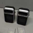 Brightown 2Pack Outlet Space Heater - 800W Plug in Heater with Remote and Touch LED Display, Small Electric Wall Heaters for Indoor Use with Adjustable Thermostat, 12H Timer for Home Office (Silver)