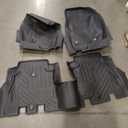 Falafa Floor Mats Fits for Jeep Wrangler JL Unlimited 4 Door 2018-2025(Not Fit for JK or 4XE) All Weather TPE Custom Heavy Duty Floor Liners Includes 1st & 2nd Row Car Mats, Black