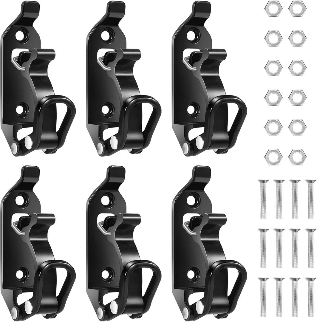 6Pcs Shovel Mount for Roof Rack,Mount Shovel Holder for Truck,Quick Release Axe Holder Kit with Metal Screws and Nuts,Rack Wall for Axe,Metal Rubber Clamps Kit for Boats Bike