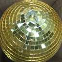 8 Inch Hanging Mirror Disco Ball: Gold Disco Balls Decorations
Mirror Ball with Hanging Ring for Party Stage Christmas Garden Bedroom Home Ceiling
