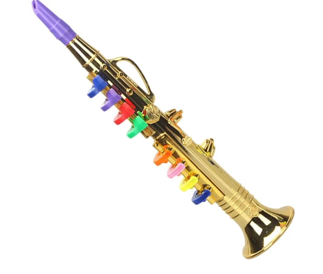 Kids Trumpet Toy – Educational Musical Instrument with 8 Color Coded Keys, Beginner Friendly Learning Toy for Children, Interactive Song Teaching Equipment | Home School Music Class