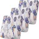 Smiry Printed Couch Cushion Covers, Stretch Soft Couch Covers for Sofa, Washable Non-Slip Sofa Slipcover Furniture Protector for Indoor and Outdoor (3 Pack, Beige)