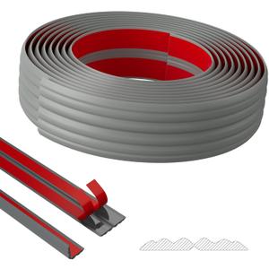 Duzzy Wall Corner Protector Trim, 10.5 Feet Flexible Inside & Outside Corner Guard Trim, Peel and Stick Corner Molding, Self-Adhesive Strip for Wall Edge, Ceiling, Door Frames, Countertop (Gray)