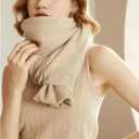 Women's Soft Shawls and Wraps Knitted Warm Shawl With Sleeves Pashminas Shawl Wrap Lightweight Open Front Poncho 2026 (Black)