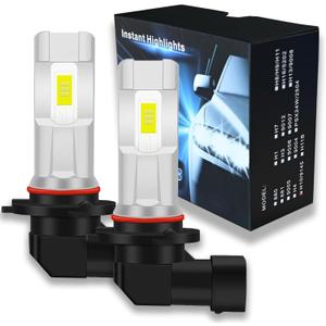 H10 9145 LED Fog Light Bulbs, 600% Brightness 6000LM LED Fog Lights 6500K White, Non-polarity Fog Light Bulb, 60000HRS Lifespan 1:1 Replacement 9040 9045 Fog Lights For Cars,Trucks, Pack of 2