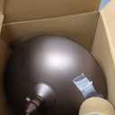 Metal Bird Feeder for Outdoors Hanging,3.0LB Seed Feeder,Easy to Fill & Clean,360 Feeding,Weatherproof Roof for Gardens and Wild Birds,Brown