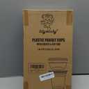 Lilymicky 50 Sets 12 oz Clear Plastic Parfait Cups with Insert & Flat lids, Disposable Yogurt Fruit Cups for Kids, for Dips and Veggies, Breakfast and Snacks