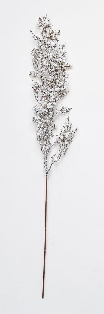 29" Christmas Glittered White Berry Spray, Set of 3