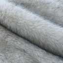 FUTEI Black White Decorative Throw Pillow Covers 26x26 Inch Set of 2,Soft Fluffy Faux Fox Fur Textured Euro Pillow Shams,Modern Home Decor for Couch Living Room