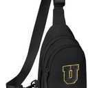 Viverte Small Initial Sling Bag for Girls & Women - Cute Crossbody Fanny Pack Gift