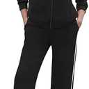 XIEERDUO Women's 2 Piece Lounge Sets Full Zip Up Sweatsuit Wide Leg Tracksuit Workout Outfits Fashion Airport Wear Size Medium