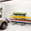 WALMANN Garage Kayak Rack, Heavy-Duty Metal Kayak Storage Rack Adjustable Freestanding Kayak Stand