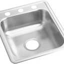 Elkay D117211 Dayton Single Bowl Drop-in Stainless Steel Bar Sink 17 x 21