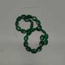 Natural Stone Beads Oval Faceted Beading Malachite Stone Scattered Charms for Jewelry Making DIY Necklace Bracelet Accessories 12x16mm 7.9 inch (2 Strands)