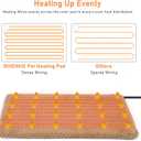 INVENHO Pet Heating Pad for Cats & Dogs, Waterproof, Adjustable Temp with Timer, Electric Pad