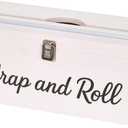 Plastic Wrap Dispenser with Cutter Fits 12" 3000ft Costco Wrap, Foil, Cling, Wax Paper for Kitchen, Restaurant