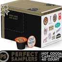 Crazy Cups Cappuccino & Hot Chocolate Variety Pack, Gift Set for Keurig K Cup Machines, 40 Count (EXP 01/31/26)