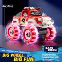4 Pack Monster Truck Toys for 2 3 4 5 6 7 Year Boys, Light-Up Car Toys with Light-Up Wheels, Take Apart Toys Trucks for Toddler Toys 2-3, Birthday for Toddler Boys Ages 2-4