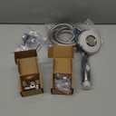 KLLEYNA Shower Head Hose Attachment for Sink/Tub Faucet - ON/OFF Jets Sprayer for Dog Wash/Bathtub Cleaning/Baby Bath/Hair Rinse, Tap Extender Water Nozzle for Bathroom Kitchen Utility Garden Basement