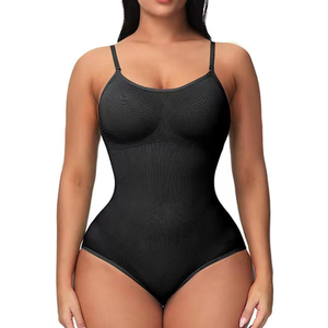 Women Shapewear, Women Sleeveless Bodysuit Slim Fitting Triangle Bra Buckle Latch Briefs One Piece Underwear S