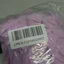 Batermoon Girls Boho Square Neck Puff Sleeve Off Shoulder Smocked Tiered Casual A Line Short Mini Dress Purple, Size 150