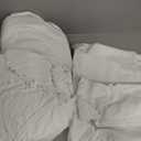 Amazon Basics 4 Piece Comfortable Cotton Jersey Bed Sheet Set, Includes Soft Flat and Fitted Sheets, Pillowcase, Queen, White, Solid