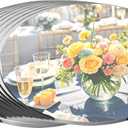 10 Pack Round Mirror Centerpieces for Tables Decorations, 6" Acrylic Circle Mirror Centerpieces Mirror Tray Candle Plate Centerpiece for Wedding Table Decorations Wall Decor (Round, 6inch)