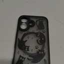 Cute Magnetic Case for iPhone 16 Case [ Compatible with MagSafe ] with Black Cat Cats Pattern Design for Women Girls Boys, Soft Bumper Hard Back Kawaii Animal Protective Phone Cover