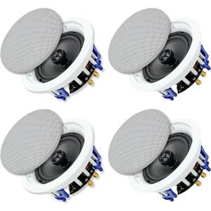 Herdio 6.5 Inch Ceiling Speakers 2 Way 160 Watt Full Range Stereo Sound for Home Ceiling (2 Pairs)