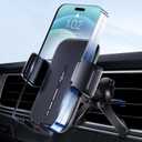 volport Vent Phone Mount for Car, Hands Free Air Vent Clip Cellphone Holder with Deep Wide Clamp, Universal Automobile Cradle Fit for Mercedes Benz, Toyota RAV4, Thick Case iPhone Wallet Card Holder