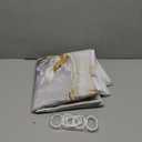 Gibelle Extra Long Shower Curtain 72 x 84, Tall Abstract Grey Gold Marble, Modern Luxury Neutral Art Waterproof Fabric Shower Curtain for Bathroom Decor