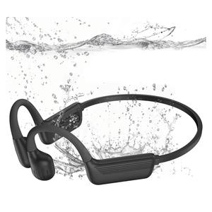 Swimming Headphones-Bone Conduction Headphones, IP68 Waterproof Open Earphones, LiteSurge Bluetooth 5.4 Underwater Sport Earbuds with 32 GB MP3 Memory for Swimming, Marathon-Black
