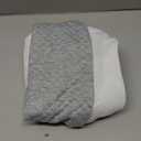 Cervical Pillow Case Cover Comfortable and Breathable Memory Foam Cervical Neck Pillow Case Cover with Zipper(White, Light Gray,Queen Size)