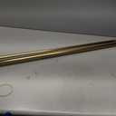 Kemmie Heavy Duty Double Curtain Rods, 36 to 72' Telescoping, Warm Gold, Metal & Aluminum, Wall Mounted