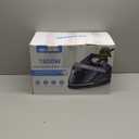 Steam Station for Clothes with LED Screen, 1800W Steam Iron Ceramic Soleplate, Auto Shutoff, Self-clean, Anti-drip, 50.72oz Removable Water Tank Ironing Steamer for Various Fabrics, Blue