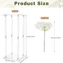Geetery Tall Acrylic Wedding Flower Stand Centerpieces Clear Elegant Vase Column Stand with Artificial Hydrangea Flowers for Wedding Party Table Home Decorations(12 Pcs,20 Inch)