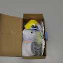 Interactive Cat Toys for Indoor Cats - 2 in 1 Automatic Laser Pointer Cat Toy with Feather Flying BirdSmart Moving Mouse Wand Toy with 2 Modes, Auto On/Off Hanging Toys for Bored Kitten & Adult Cats (White)