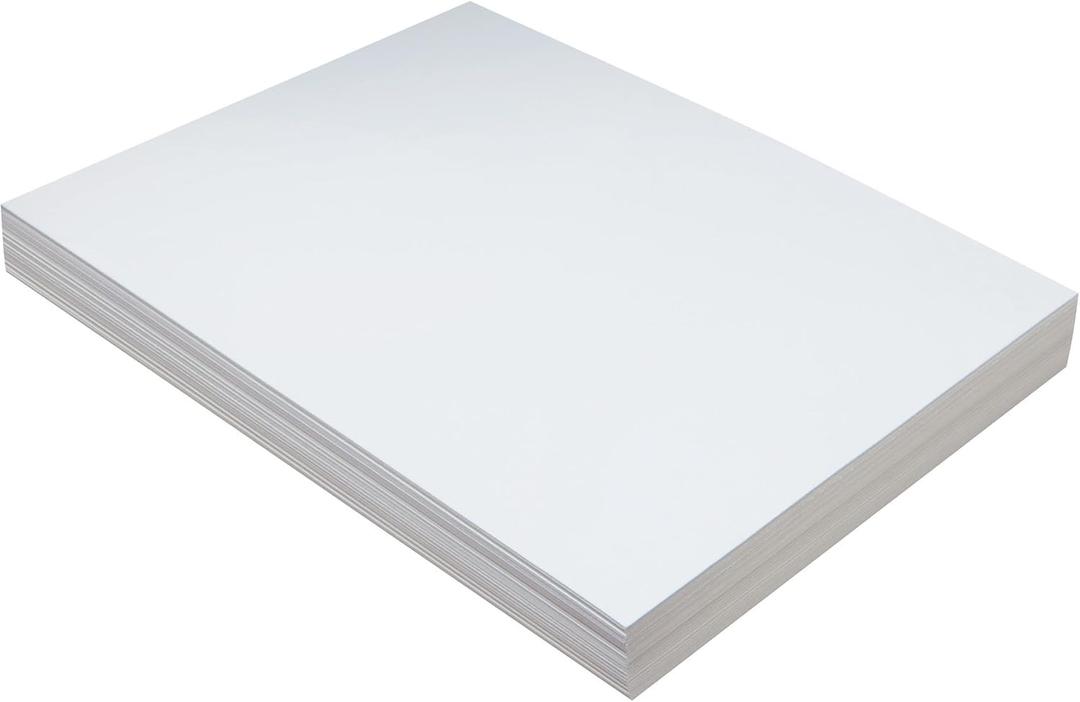 Pacon PAC5214 Tagboard, Heavyweight, 12" x 18", White, 100 Sheets