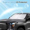 Windshield Sun Shade Custom Fit for 2024 2025 2026 Chevy Equinox EV Accessories Foldable Sunshade Sun Blocker Protect Car from Sun Rays & Heat Damage Keep Car Cooler