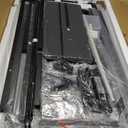 Casaottima Gaming Desk with Power Outlets & LED Lights, 43 Inch Reversible L Shaped Computer Desk with Shelves & Storage Bag, Corner Desk for Home Office, Black