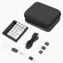 GEEKRIA Numeric Keypad Carrying Case, Compatible with Keychron Q0 Max / Q0 Plus, Portable Number Pad Bag (Dark Grey)